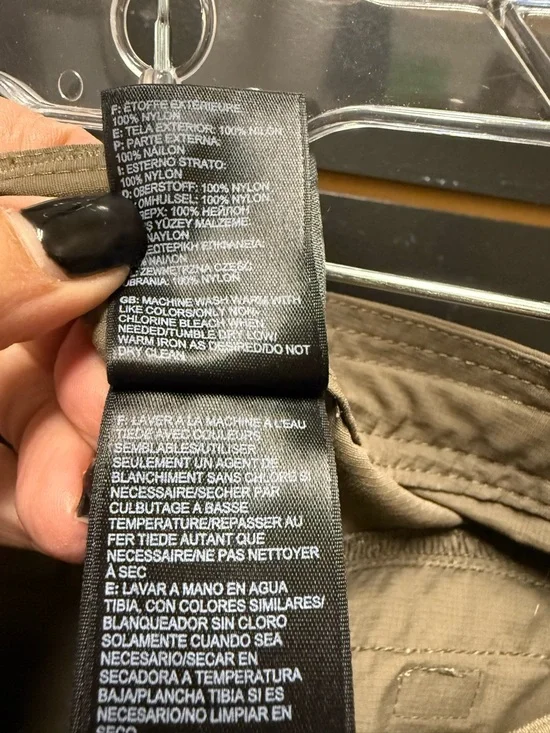 The North Face Women’s Capri Pants Brown Nylon Outdoor Hiking Size 8 - Picture 4 of 5